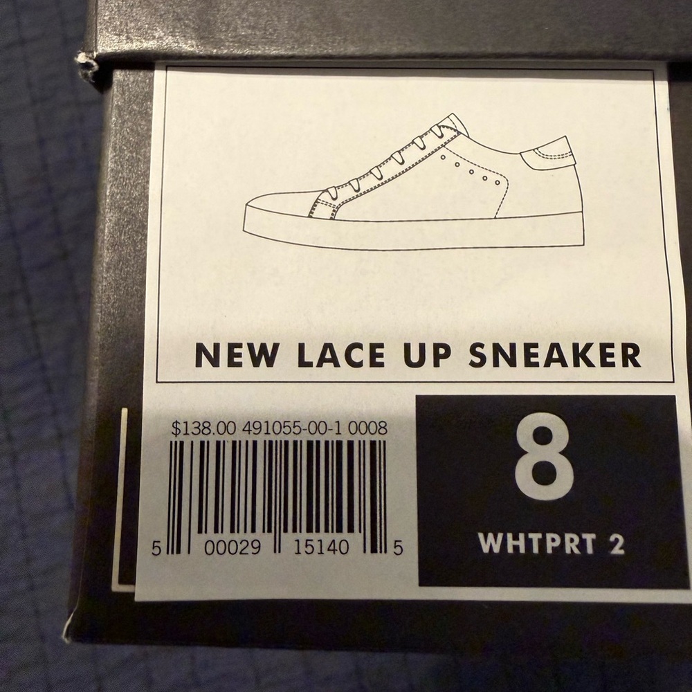 Banana Republic White Lace-Up Sneakers - Picture 9 of 9